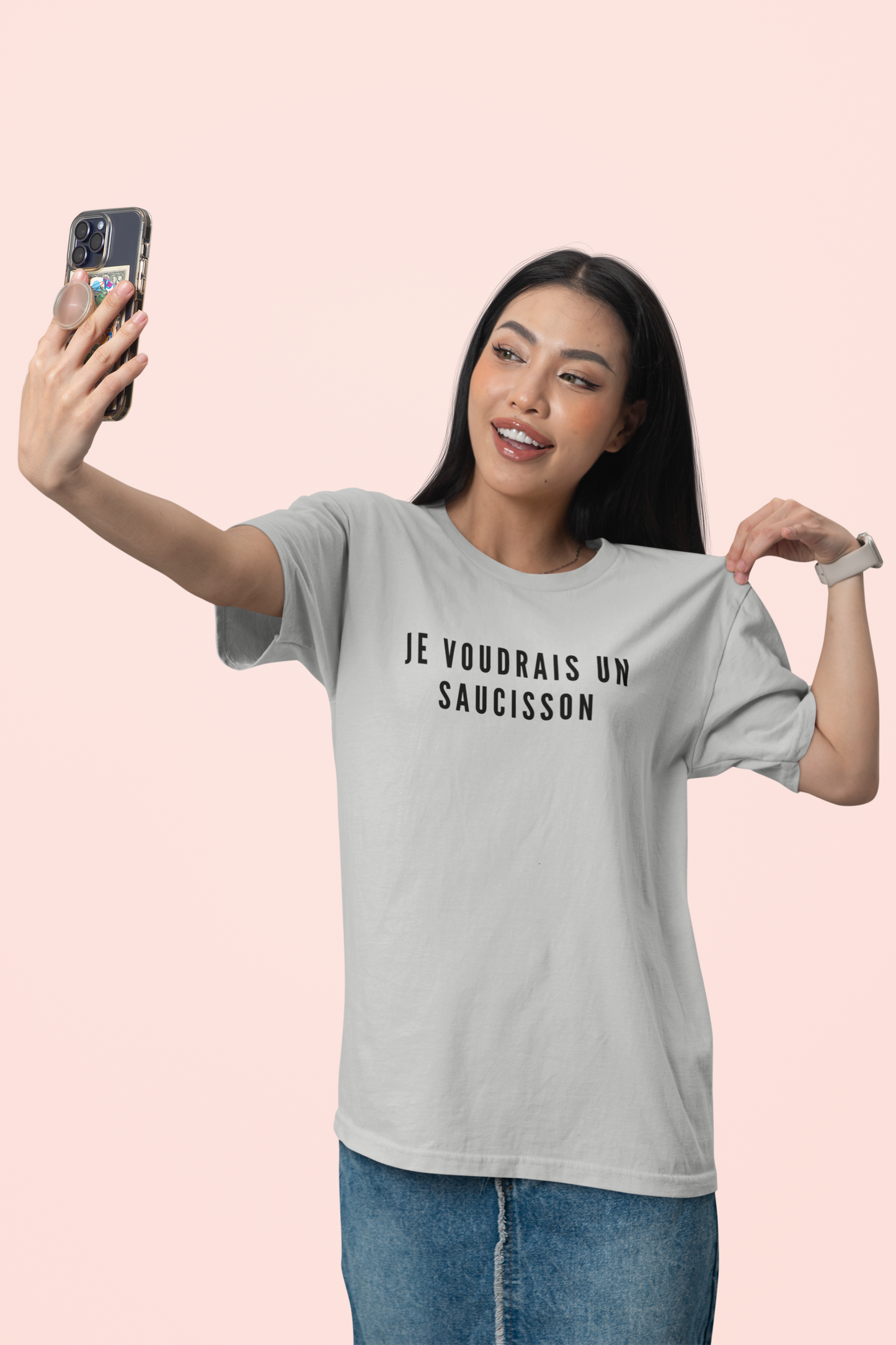 Je Voudrais Un Saucisson T-Shirt | Funny GCSE French Nostalgia Tee | British School Humour Gift | You Know The One